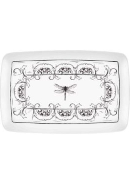 Beyaz Dikdörtgen Servis, 34X25 Cm, Şık ve Kullanışlı Mutfak Gereci fiyatları