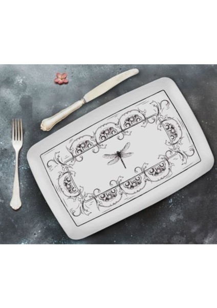 Beyaz Dikdörtgen Servis, 34X25 Cm, Şık ve Kullanışlı Mutfak Gereci modelleri
