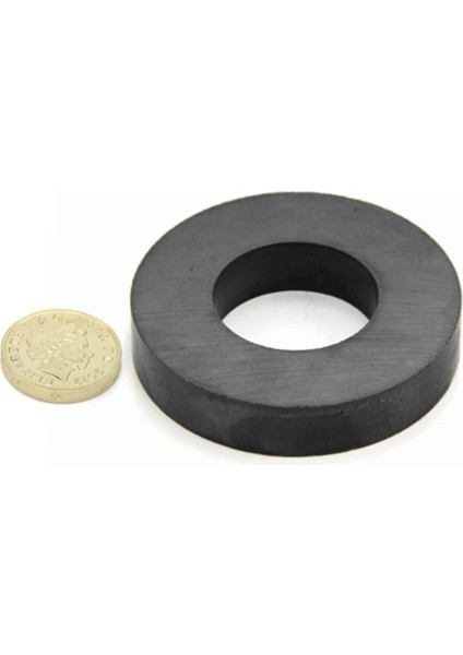 Güçlü Ferrit Seramik Halka Mıknatıs 60X32X10 mm Siyah modelleri