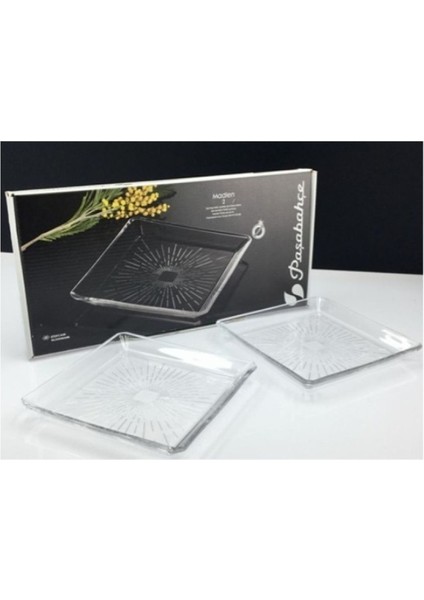 Beyaz Madlen Tabaklar, 15X15 Cm, 2'li Set, Şık ve Kullanışlı Tasarım fiyatları