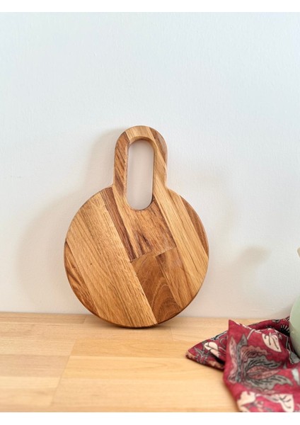 Kahverengi 2'li Kulplu Kesme Tahtası, Pratik ve Şık Mutfak Aksesuarı