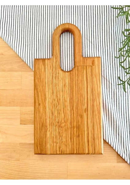 Kahverengi 2'li Kulplu Kesme Tahtası, Pratik ve Şık Mutfak Aksesuarı