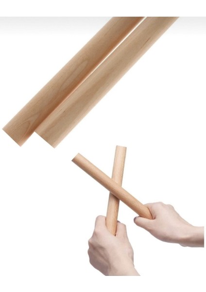 Kahverengi Ahşap Ritim Çubuk Seti, 8 Adet, 4 Takımdan Oluşur. modelleri