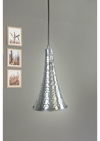 Gri Metal Sarkıt Avize, Salon ve Mutfak Için Şık Aydınlatma Seçeneği fırsatları