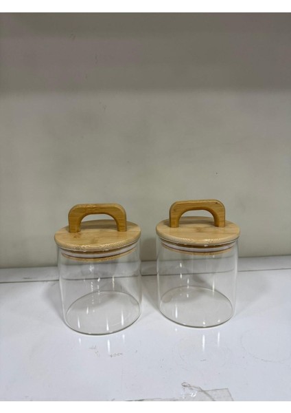 Bambu Vakum Kapaklı 2'li Cam Kavanoz Seti, 600ML x 2 Adet, Şık ve Kullanışlı Tasarım modelleri