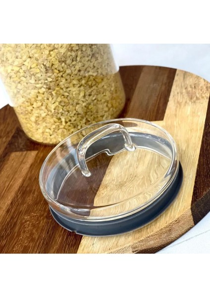 Turuncu Borosilikat Cam Kavanoz 750 Ml, Sağlam ve Şık Saklama Kabı modelleri