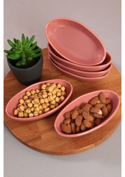 Pembe 14 cm Deniz Çerezlik ve Sosluk Seti, 6 Adet, Şık ve Kullanışlı. fiyatları