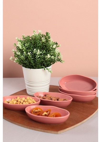 Pembe 14 cm Deniz Çerezlik ve Sosluk Seti, 6 Adet, Şık ve Kullanışlı. modelleri