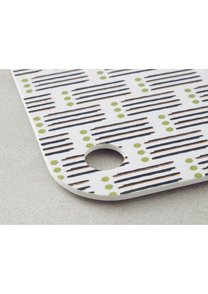 Stripy Melamin Kesme Tahtası 32X22 cm Siyah ve Beyaz Seti fiyatları