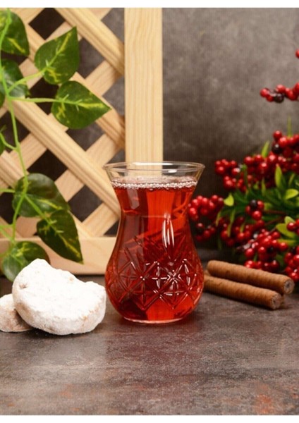 Şık Turuncu Çay Bardağı, 155CC, 6'lı Paket modelleri