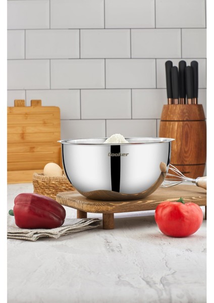 24 cm Paslanmaz Çelik Karıştırma Kabı, Dayanıklı ve Çok Amaçlı Kullanıma Uygun fiyatları