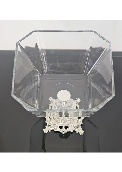 Ayaklı Döküm Gümüş Salata Kasesi, Şık ve Dayanıklı Mutfak Aksesuarı modelleri