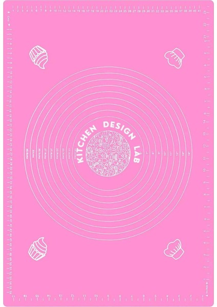 Pembe Silikon Hamur Açma Matı, Çelik Un Eleği ve Kullan At Krema Sıkma Torbası Seti fiyatları