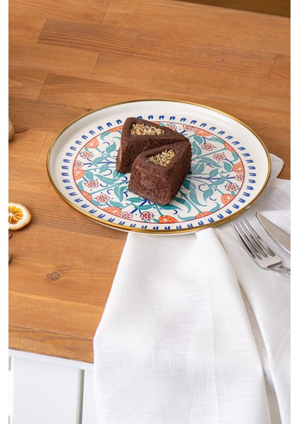 Bej Emaye Pasta Tabağı 21 Cm, Şık ve Dayanıklı Mutfak Aksesuarı fiyatları