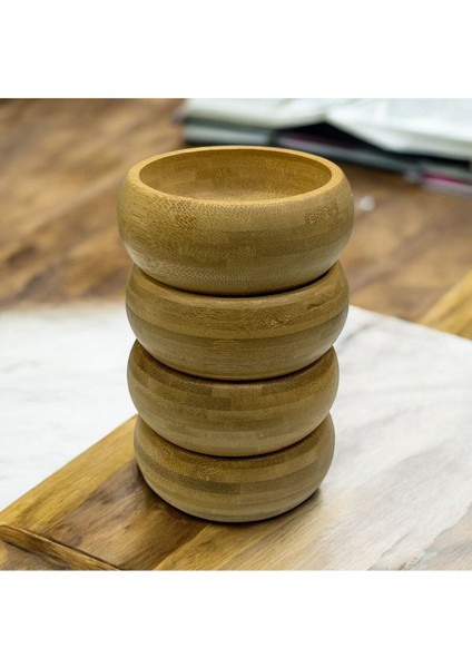 4'lü ve 284'LÜ Bej Bambu Kase Çerezlik Seti, Şık ve Kullanışlı Tasarım fiyatları