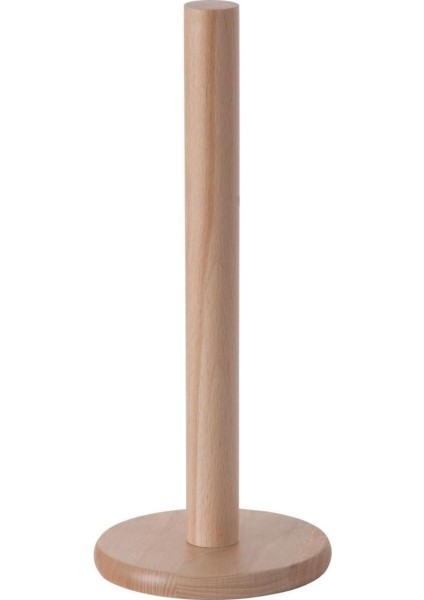 Şık Ahşap Kayın Kağıt Havluluk, 30 Cm, Bej Renkli