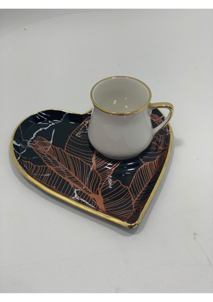 Beyaz Tek Kişilik Kahve Fincanı Takımı, Şık ve Kullanışlı Tasarım