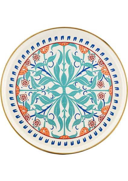 Bej Emaye Pasta Tabağı 21 Cm, Şık ve Dayanıklı Mutfak Aksesuarı indirimleri