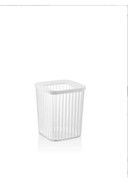 Beyaz Kare Çizgili Saklama Kabı 4'lü Set, Şık ve Kullanışlı Saklama Çözümleri modelleri