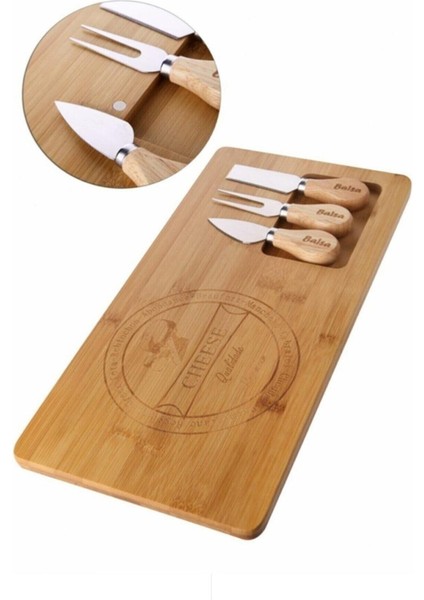 4’lü Bambu Peynir Servis Tabağı Seti, Şık ve Kullanışlı Kahvaltı Sunumu modelleri