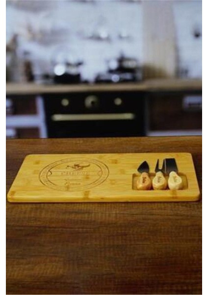 4’lü Bambu Peynir Servis Tabağı Seti, Şık ve Kullanışlı Kahvaltı Sunumu fırsatları