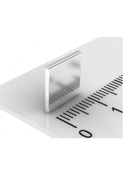 25 Adet Güçlü Neodyum Mıknatıs, 10X10 Mm, 1 mm Kalınlık, Yüksek Çekim Gücü