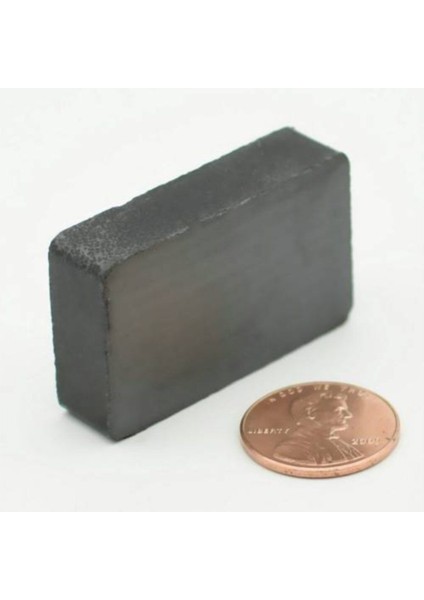 5 Adet 40X25X10 mm Köşeli Ferrit Seramik Mıknatıs Gri fiyatları
