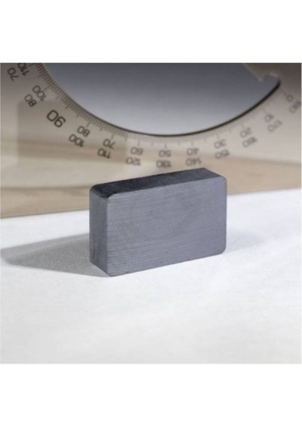 5 Adet 40X25X10 mm Köşeli Ferrit Seramik Mıknatıs Gri fırsatları