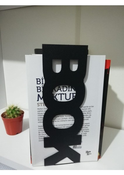 Şık Siyah Metal Dikey Kitap Tutucu ve Desteği 2'li Set modelleri