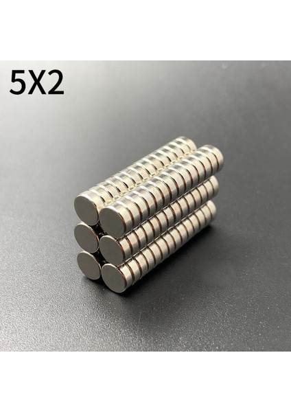20 Adet Güçlü Yuvarlak Neodyum Mıknatıs 5X2MM, N35 Kalite, Gri fırsatları