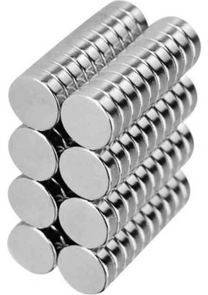 Güçlü 8mm x 3mm Yuvarlak Neodyum Mıknatıs, 10'lu Paket fiyatları