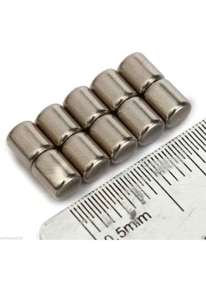 25 Adet Çap 5mm Kalınlık 5mm Güçlü Silindir Neodyum Mıknatıs Seti