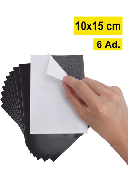 6 Adet 10X15 cm Yapışkanlı Fotoğraf Magneti, Levha ve Tabaka Mıknatıs Seti
