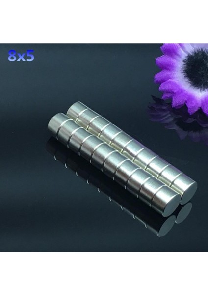 5 Adet Çap 8mm x Kalınlık 5mm Silindir Güçlü Neodyum Mıknatıs Beyaz indirimleri