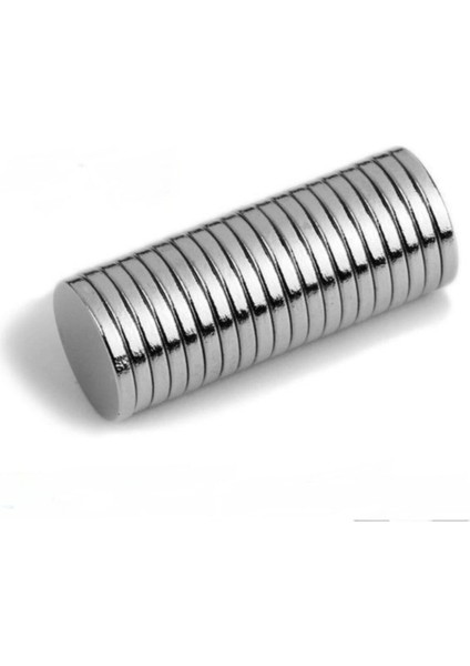 50 Adet Çap 7mm x Kalınlık 1,5mm Güçlü Yuvarlak Neodyum Mıknatıs