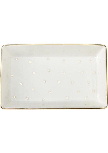 Beyaz Kahvaltı ve Meze Tabağı 8X14CM Şık ve Kullanışlı Set