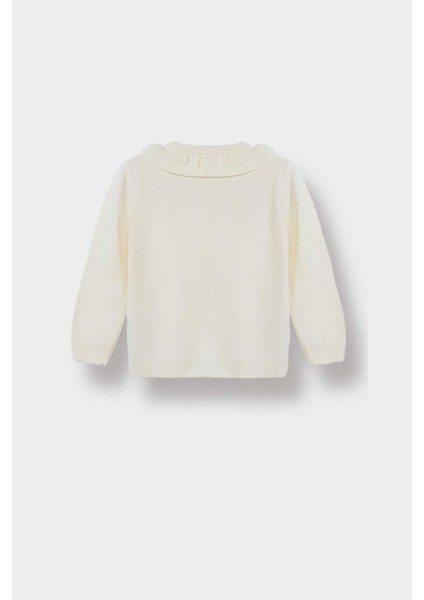 Kız Bebek Fırfırlı Yaka Triko Hırka F2638A525AU modelleri