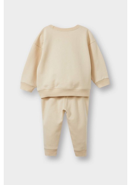 Erkek Bebek 2'li Takım Baskılı Sweatshirt Eşofman Altı E8999A525WN fırsatları