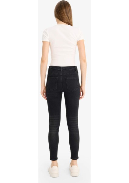 Skinny Fit Yüksek Bel Bilek Boy Jean Pantolon E9820AX25AU