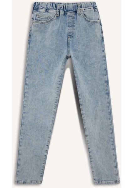 Erkek Çocuk Balloon Fit Düz Paça Jean Pantolon F3378A825AU