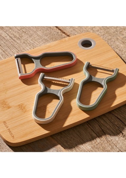 3'lü Soyacak Seti, 12X6,3 Cm, Kahverengi, Pratik Kullanım Sağlar