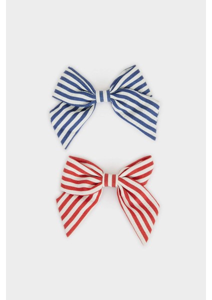 Kız Çocuk 2'li Kurdeleli Toka Seti F6489AXNS