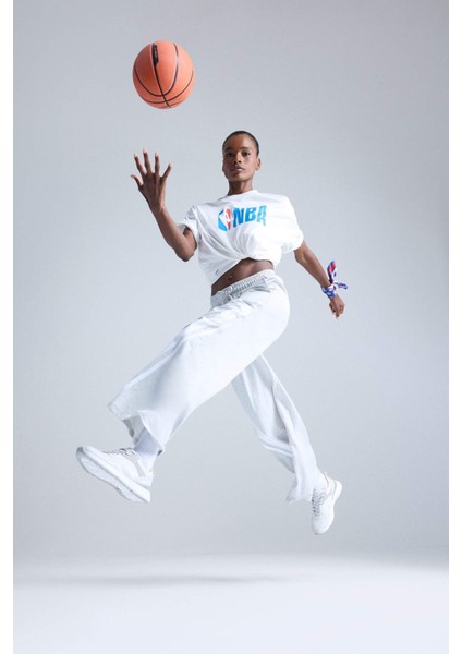 Fit Wide Leg Geniş Paça Şeritli Standart Boy Sporcu Pantolon E7719AX25AU