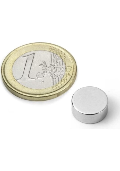 12X5 mm Yuvarlak Güçlü Neodyum Mıknatıs, Dayanıklı ve Etkili Magnet, 1 Adet fiyatları