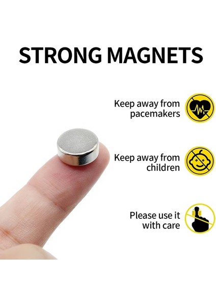 12X5 mm Yuvarlak Güçlü Neodyum Mıknatıs, Dayanıklı ve Etkili Magnet, 1 Adet fırsatları