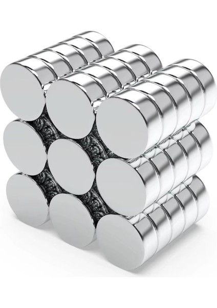 12X5 mm Yuvarlak Güçlü Neodyum Mıknatıs, Dayanıklı ve Etkili Magnet, 1 Adet