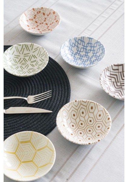 6'lı Karma Çerezlik ve Sosluk Kase Takımı, 12CM, Şık ve Kullanışlı Set