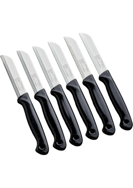 6'lı Siyah Simli Meyve ve Sebze Bıçak Seti, Şık ve Kullanışlı Tasarım modelleri