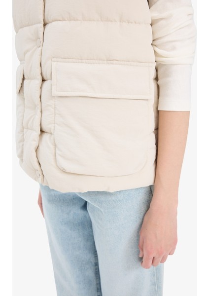 Regular Fit Dik Yaka Fermuarlı Şişme Yelek F1052AX25AU indirimleri