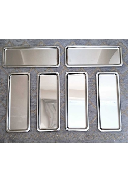 6'lı Gümüş Paslanmaz Çelik Renk Baton Çay ve Kahve Sunum Tepsisi fırsatları